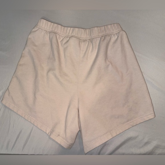 adidas Cream High-Rise Elastic Waist Women Athletic/Lounge Shorts Size Small - Picture 15 of 16